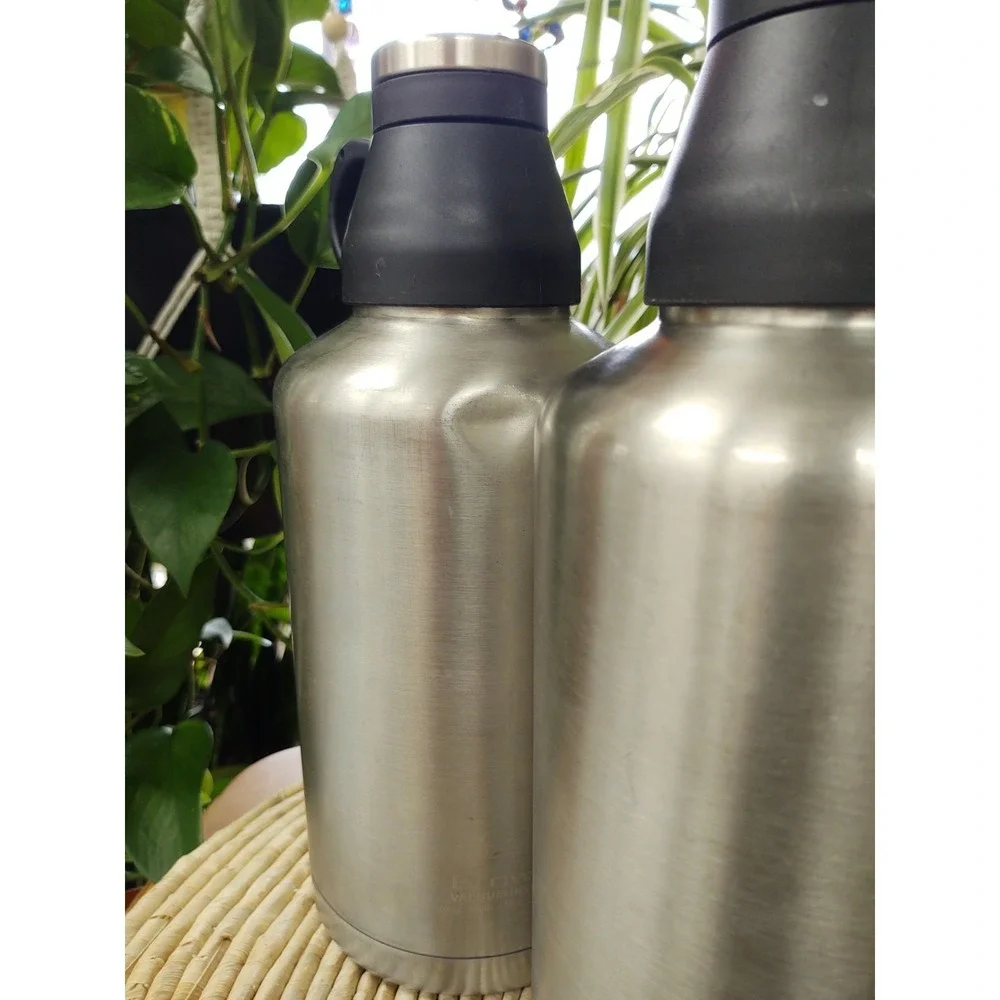 64 oz Stainless Steel Beer Drink Growler with Swing Top Lid Double wall Set of 2